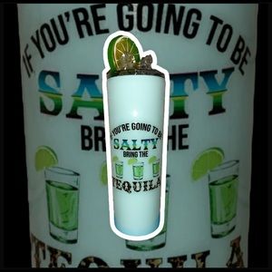 20 oz Margarita cup with Faux fruit lid.